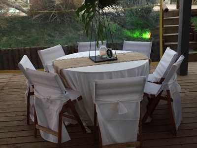 Casamiento Playa Escondida Eventos 2018 - Mesas, manteleria y decoraciones interiores